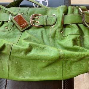 Used leather hand bag